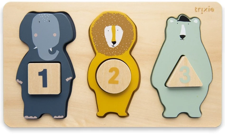 Trixie Holz Zähl-Puzzle 3 Trixie Holz Zähl-Puzzle