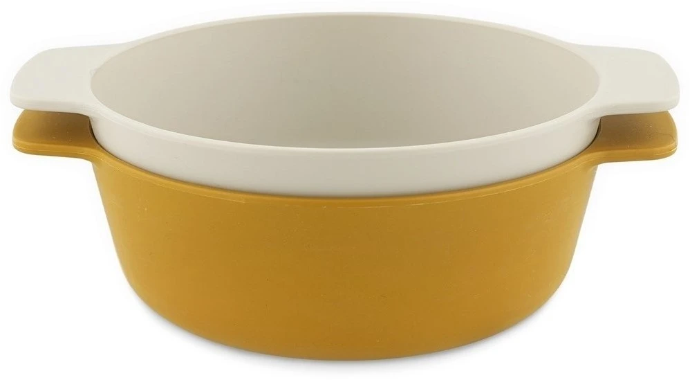 Trixie PLA Schüssel 2-pack - Mustard 4 Trixie PLA Schüssel 2-pack - Mustard – Bild 2
