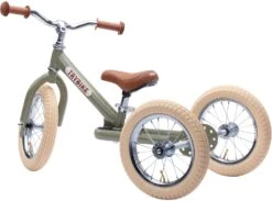 Trybike Laufrad 2-in-1 Steel - Vintage Grün -Djeco Geschaft trybike laufrad 2 in 1 steel vintage gruen 3