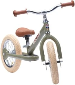 Kinderfeets Trybike Laufrad Steel Vintage Grün - Zweirad -Djeco Geschaft trybike laufrad steel vintage gruen zweirad 3