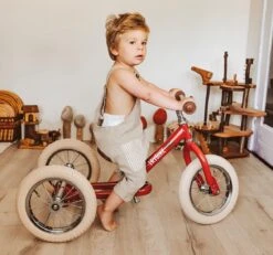 Trybike Laufrad 2-in-1 Steel - Vintage Rot -Djeco Geschaft trybike loopfiets 2 in 1 steel vintage rood 2