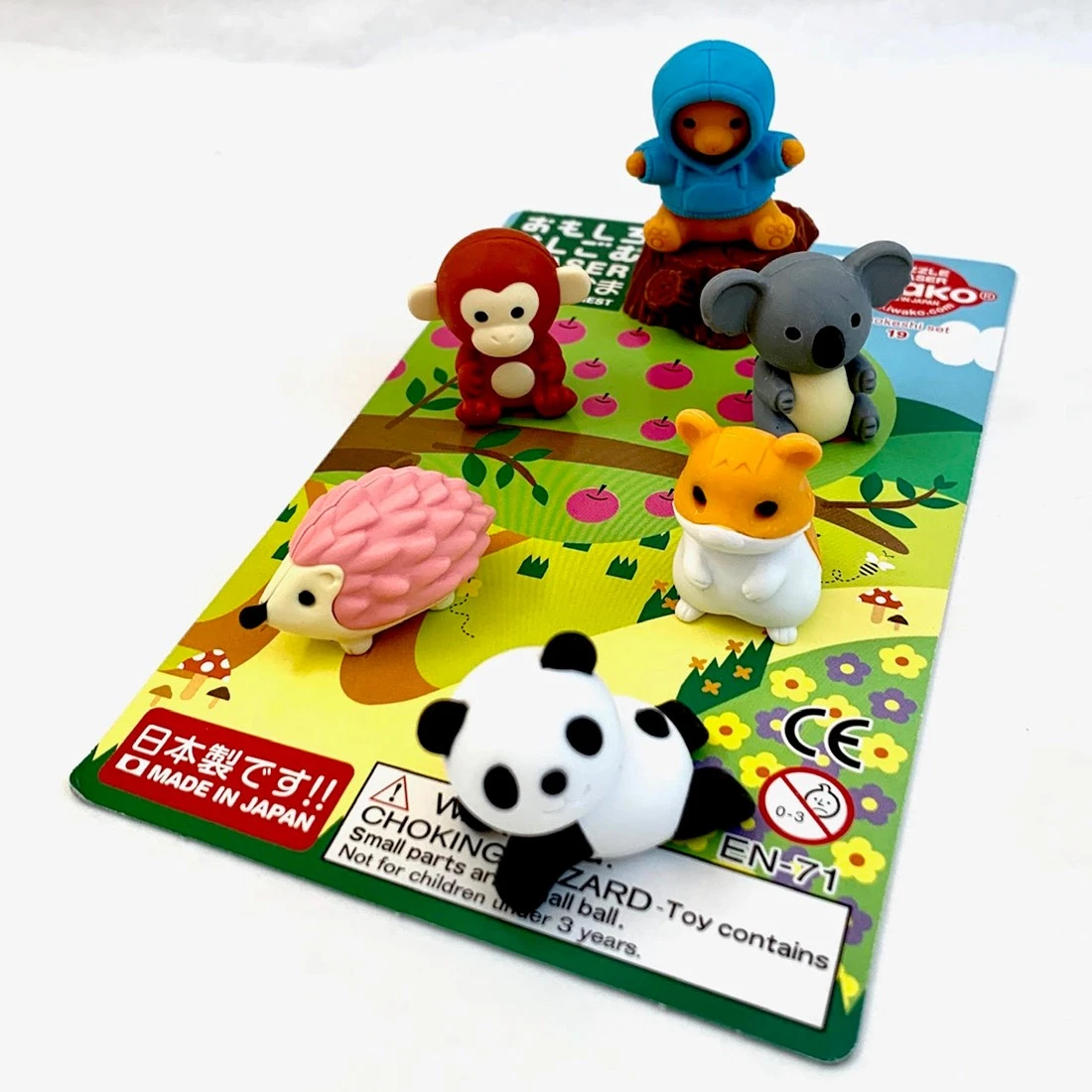 TY 3450 UK Iwako – Eraserz Forest Animals Set Tiere – Stall Ukle Und Farben Variieren 3 TY 3450 UK Iwako – Eraserz Forest Animals Set Tiere – Stall Ukle Und Farben Variieren