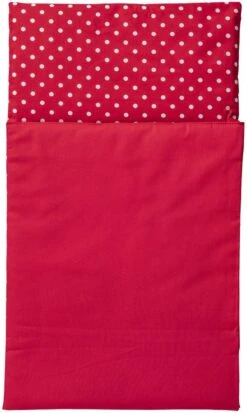 Van Dijk Toys - Bedbekleding/dekje - Rood Met Witte Stippen -Djeco Geschaft van dijk toys bedbekleding dekje rood met witte stippen 2