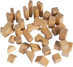 Van Dijk Toys Blokkenset - Naturel -Djeco Geschaft van dijk toys blokkenset naturel 3