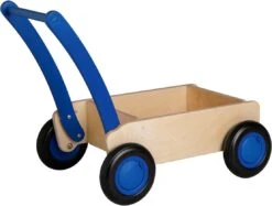 Van Dijk Toys Loop-blokkenwagen - Blauw -Djeco Geschaft van dijk toys loop blokkenwagen blauw 3