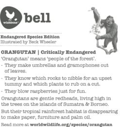 Wishbone Red Orangutan Bell -Djeco Geschaft wishbone red orangutan bell 3